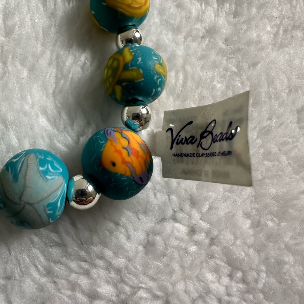 Viva Beads Beaded Sea Life Bracelet NwT - Picture 2 of 5